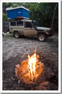 Camping in the dunes at Hat Head National Park