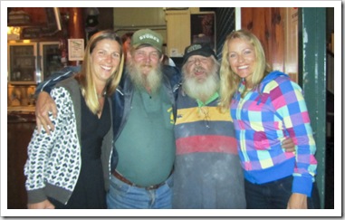 Cheryl and Lisa with the locals at Joe's Waterhole