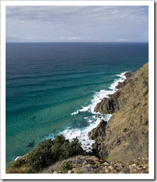 Amazing turquoise water below Cape Byron