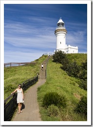 Lisa on Cape Byron