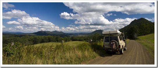 Driving into Border Ranges National Park