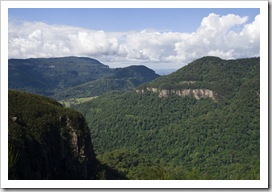 Lamington National Park: looking south into New South Wales