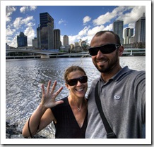 Five years in South Bank with Brisbane in the background