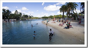 Communal swimming pool in South Bank