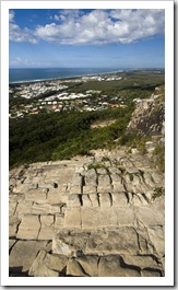 The path down Mount Coolum