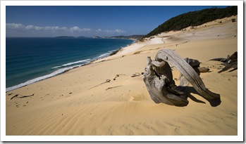 Carlo Sand Blow at Rainbow Beach