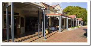 Quaint storefronts in Montville