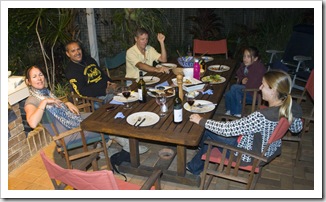 Dinner at Coolum with Wade and Michelle