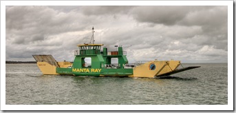 The Manta Ray barge