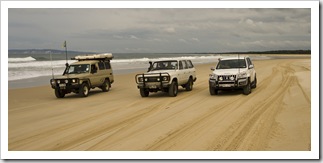 The Tank, Bessie and Peter on Fraser's eastern beach