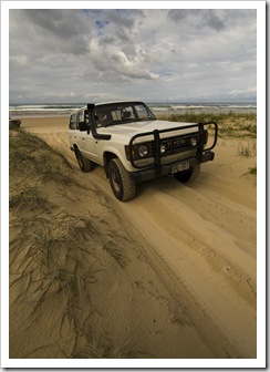 Bessie on her way into our first campsite at Wongai