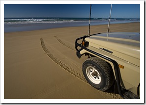 Fraser Island's eastern beach