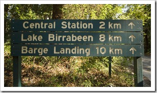 The track to Lake Birrabeen