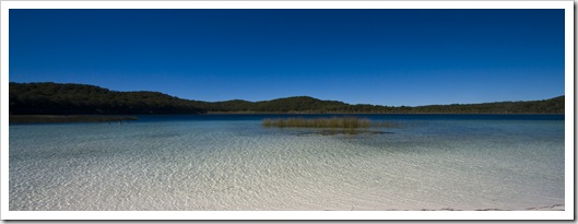 Crystal clear waters of picturesque Lake Birrabeen