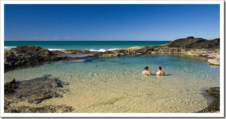 Sarah and James at Champagne Pools