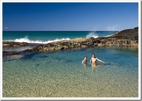 Sarah and Lisa at Champagne Pools