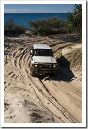 Bessie tackling the Ngkala Rocks bypass