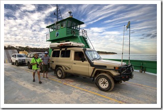 The Tank, Bessie and Peter with Manta Ray to themselves on the way back to Inskip