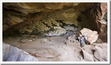 Chris and Lisa in Cania Gorge's Dragon Cave