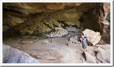 Chris and Lisa in Cania Gorge's Dragon Cave