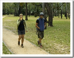 Lisa and Chris rugged up for an early morning hike