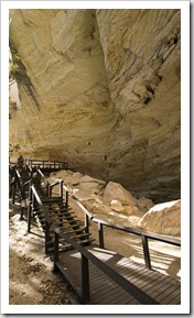 Aboriginal artwork in Cathedral Cave