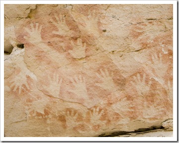 Aboriginal artwork in Cathedral Cave