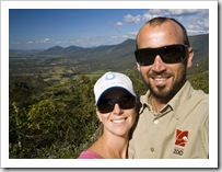 Sam and Lisa with Pioneer Valley in the background