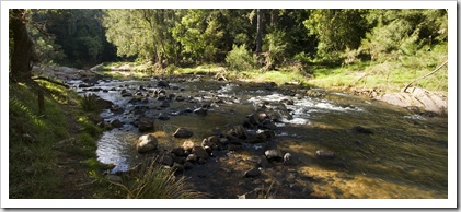 Broken River next to The Diggings campsite