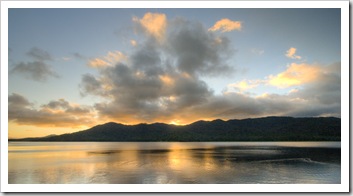 Sunset over Lake Tinaroo