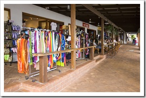 The main street is littered with shops and cafes