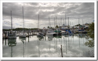 Lots of high-priced yachts in the Port Douglas marina