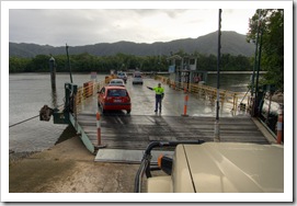 Crossing the Daintree River on our way north