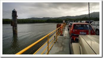 Crossing the Daintree River on our way north