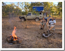 Camped at Horseshoe Lagoon in Lakefield National Park