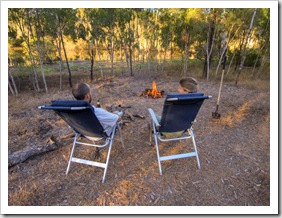 Camped at Horseshoe Lagoon in Lakefield National Park