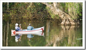 Braving the crocodiles for a chance at some Barramundi in Horseshoe Lagoon