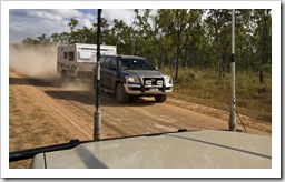 Cruising Lakefield Road in Lakefield National Park