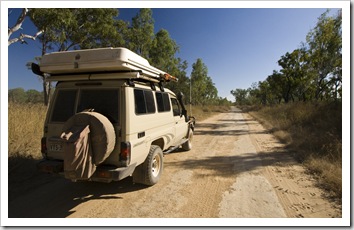 On our way to Hann Crossing along Lakefield Road