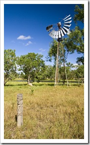 Delapidated windmill on the walk to Blue Lagoon