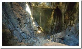 Cavernous chamber of Pompeii Cave