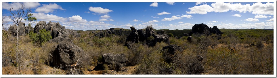 Panoramic of the Chillagoe area near Balancing Rock