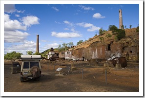 Ruins of the old copper, lead, silver and gold smelters just outside the town of Chillagoe