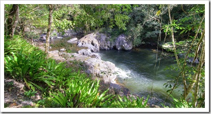 One of the many swimming holes at Crystal Cascades