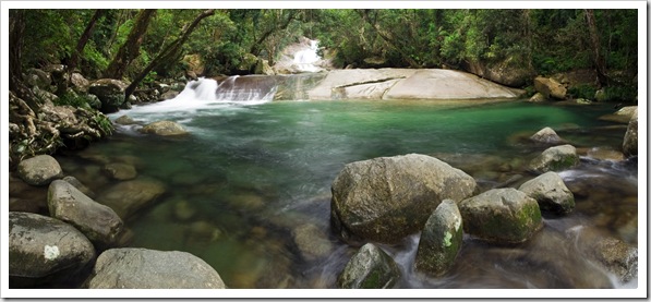 Swimming hole at the base of Josephine Falls