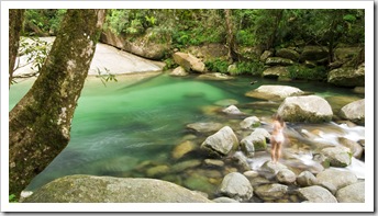 Swimming hole at the base of Josephine Falls