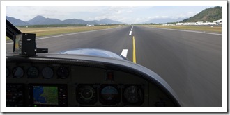 Take off from Cairns