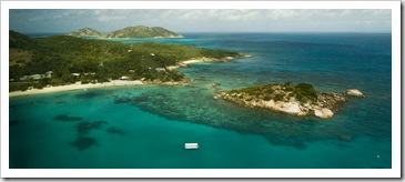 Lizard Island Resort as we come in to land