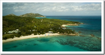 Lizard Island Resort as we come in to land