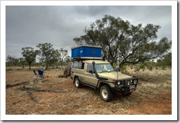 Camping on one of the cattle stations north of Cloncurry